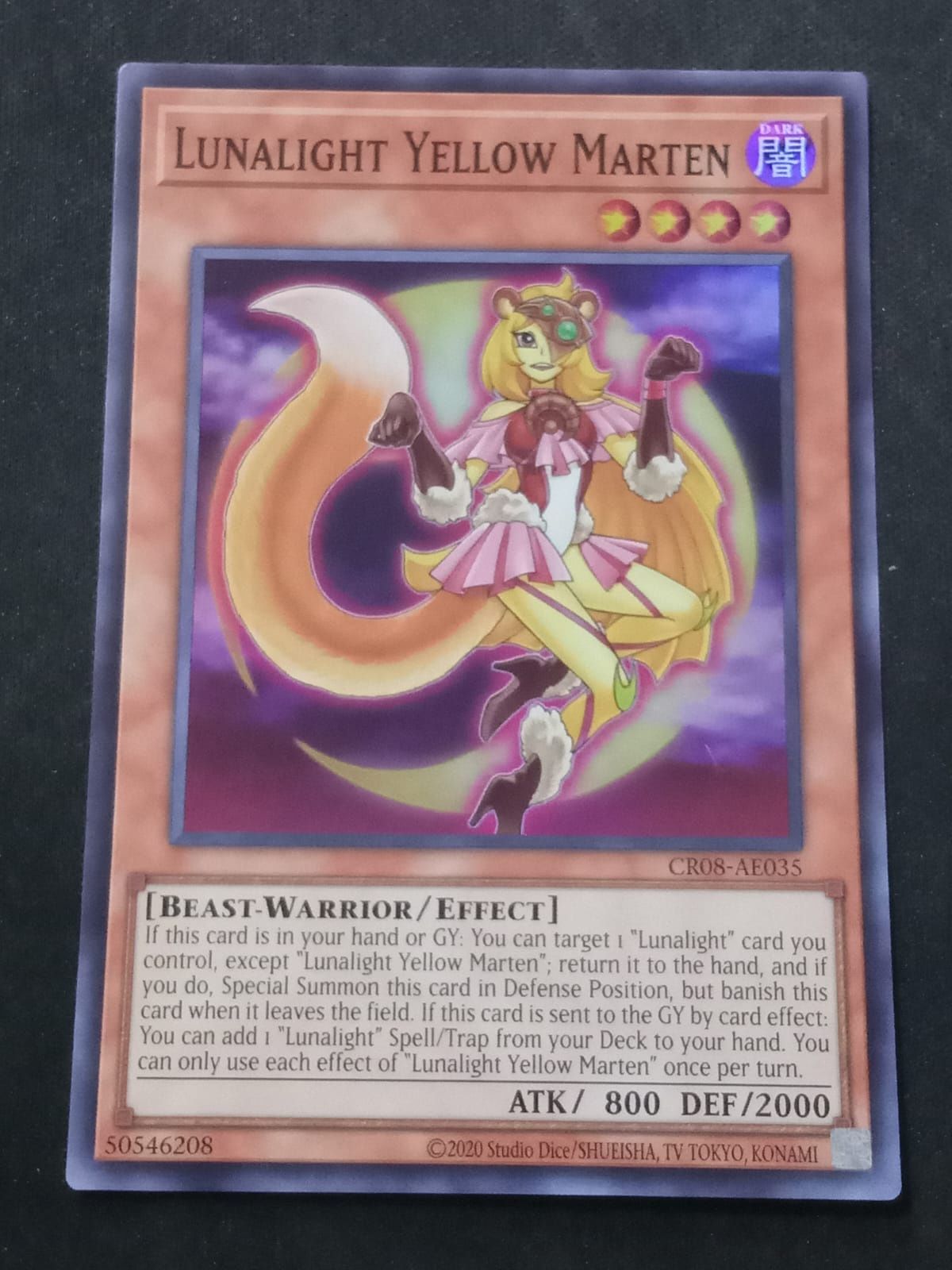 CR08-AE035 Lunalight Yellow Marten Super Rare