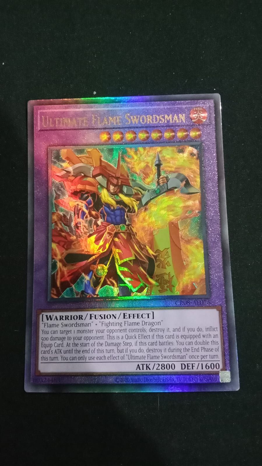 CR08-AE076 Ultimate Flame Swordsman Ultimate Rare