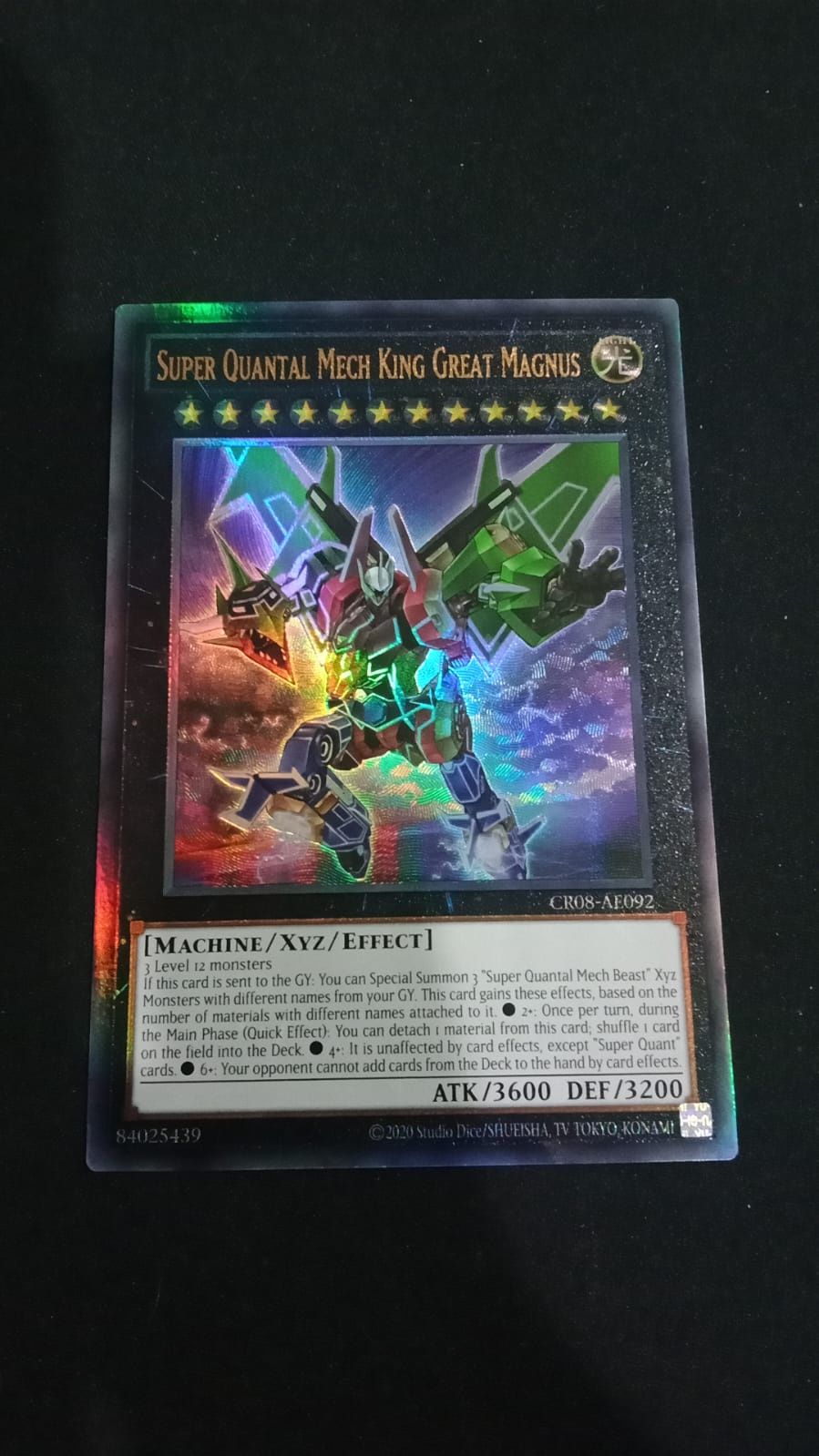CR08-AE092 Super Quantal Mech King Great Magnus Ultimate Rare