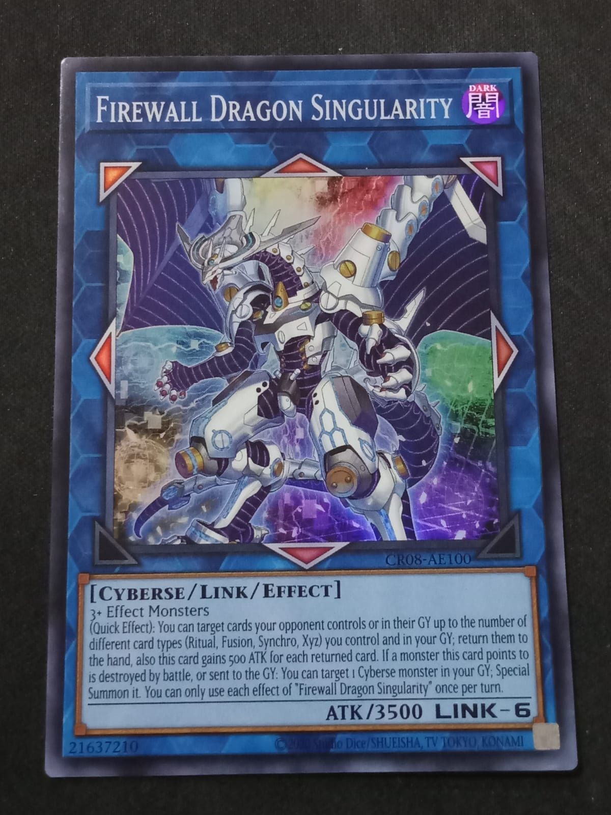 CR08-AE100 Firewall Dragon Singularity Super Rare