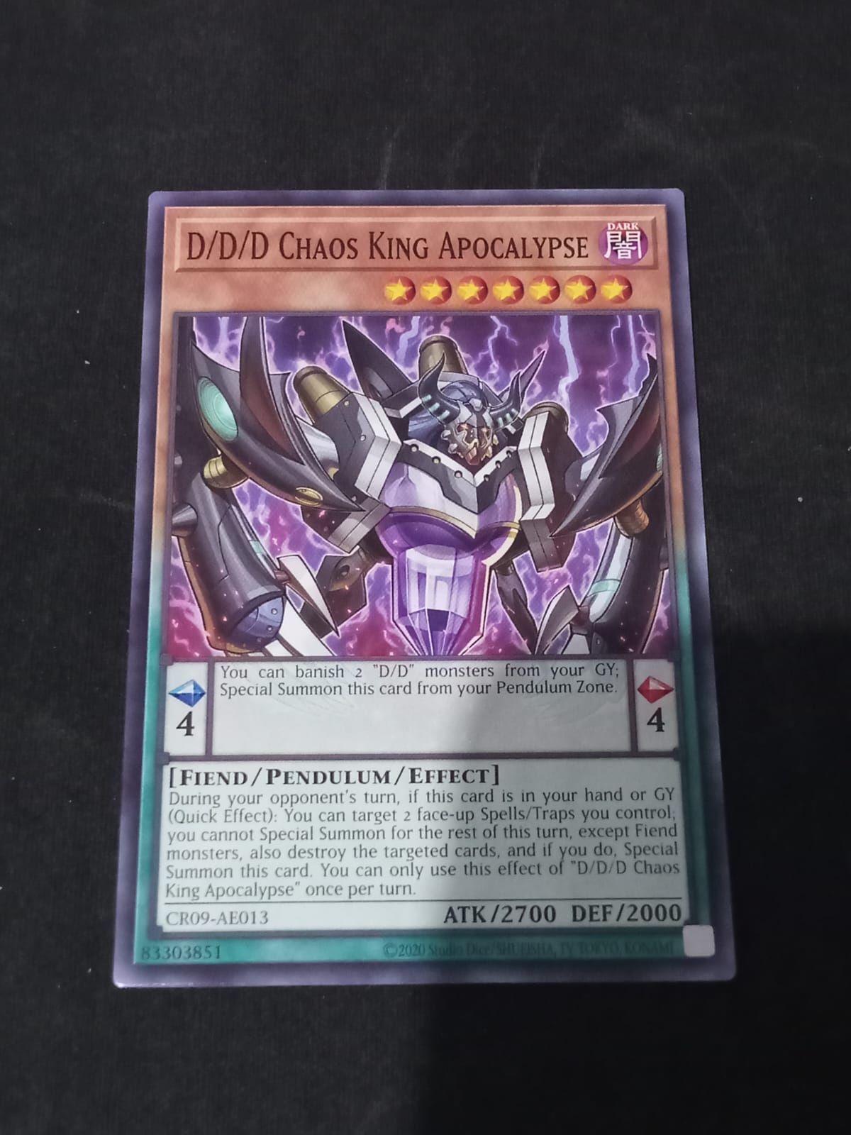 CR09-AE013 D/D/D Chaos King Apocalypse Common