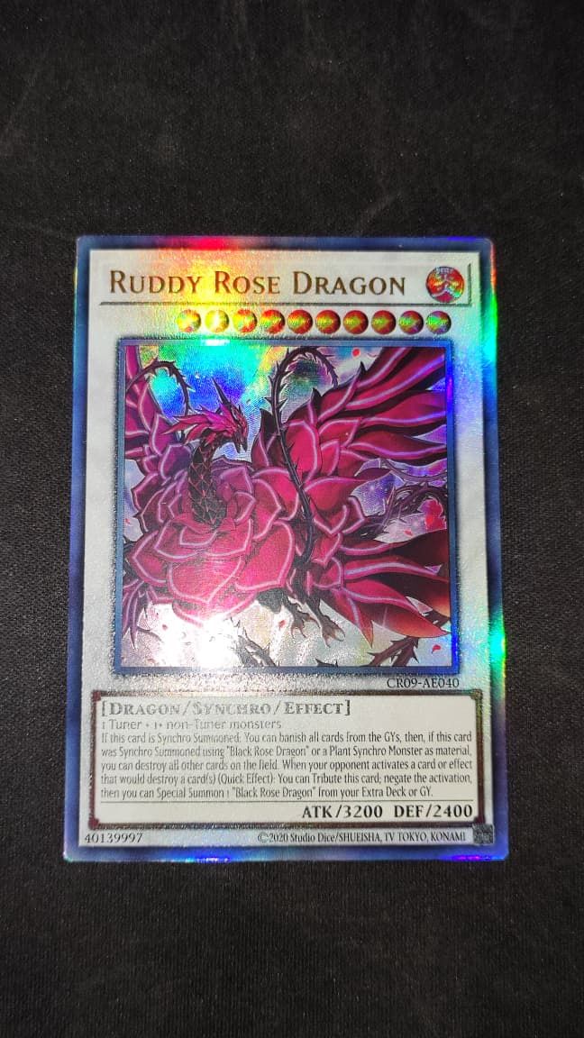CR09-AE040 Ruddy Rose Dragon Ultimate Rare