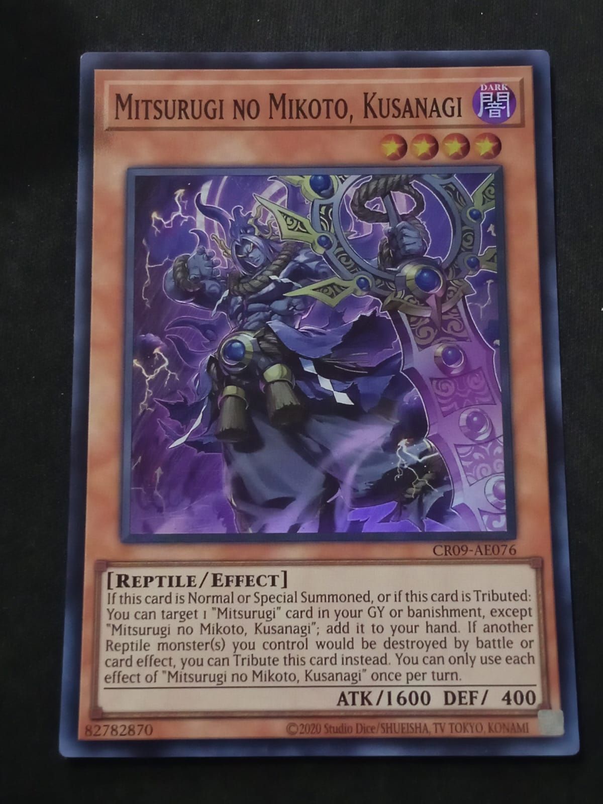 CR09-AE076 Mitsurugi no Mikoto, Kusanagi Super Rare