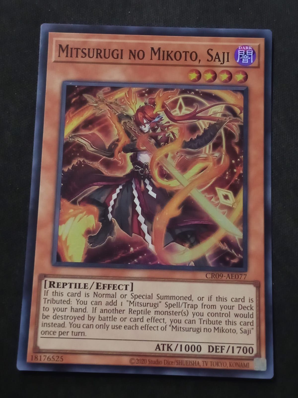 CR09-AE077 Mitsurugi no Mikoto, Saji Super Rare