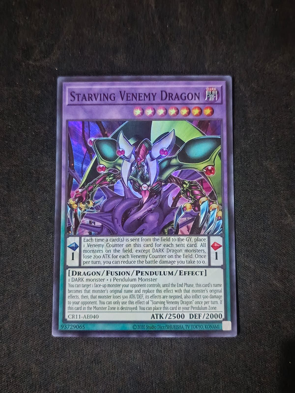 CR11-AE040 Starving Venemy Dragon Super Rare