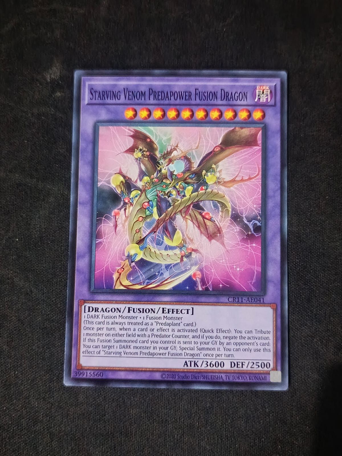 CR11-AE041 Starving Venom Predapower Fusion Dragon Common
