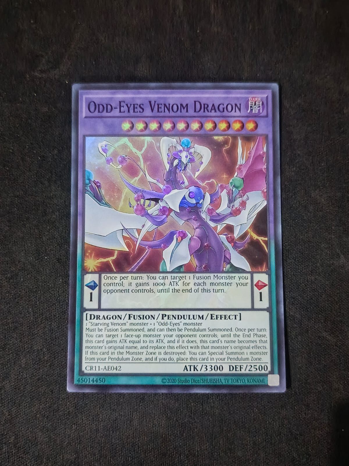 CR11-AE042 Odd-Eyes Venom Dragon Super Rare