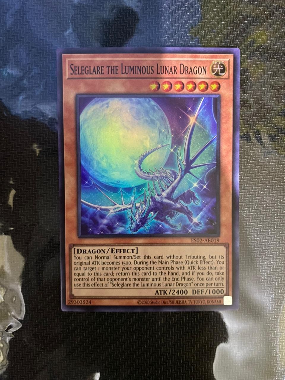 ES02-AE019 Seleglare the Luminous Lunar Dragon Super Rare