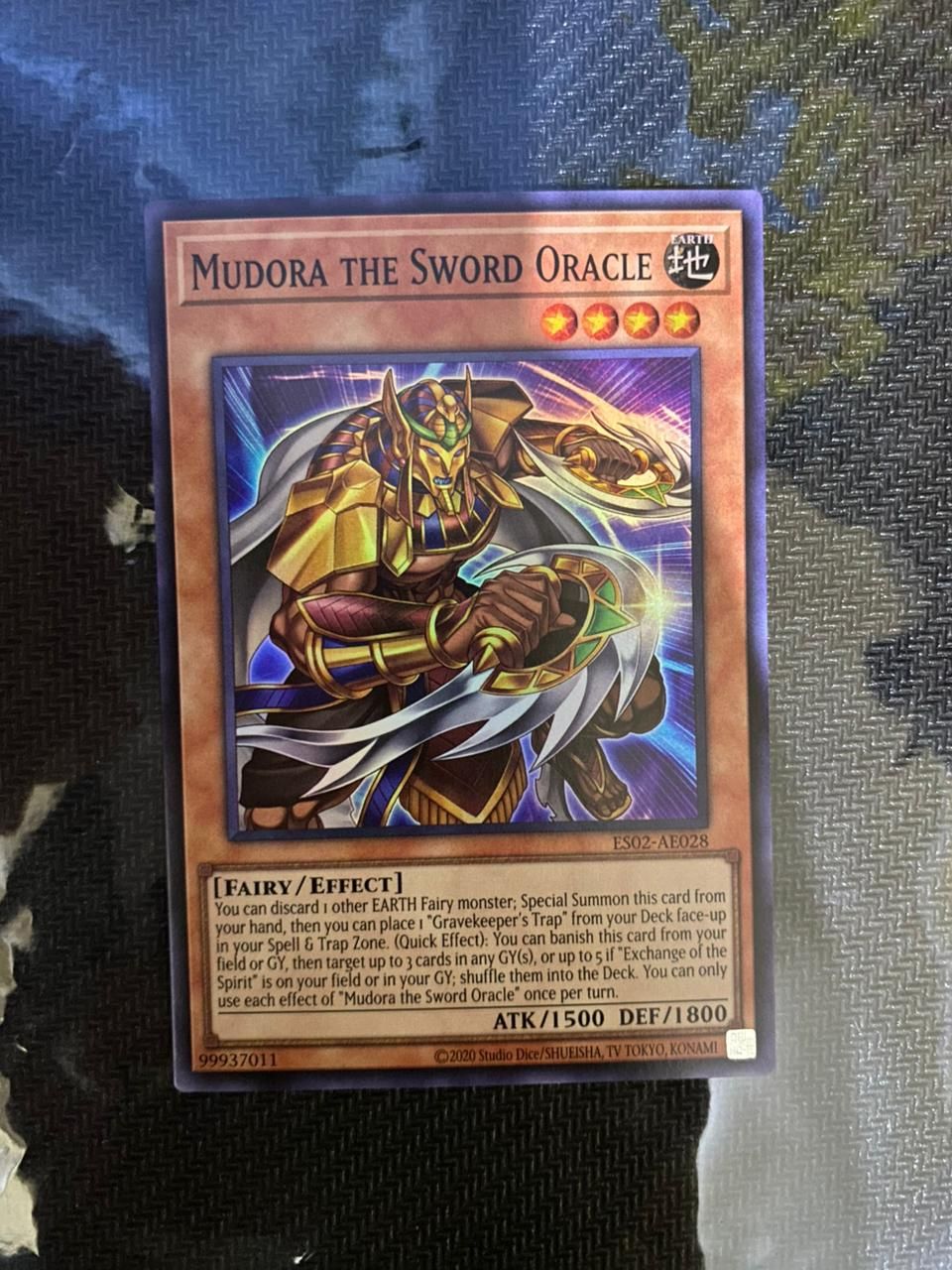 ES02-AE028 Mudora the Sword Oracle Super Rare