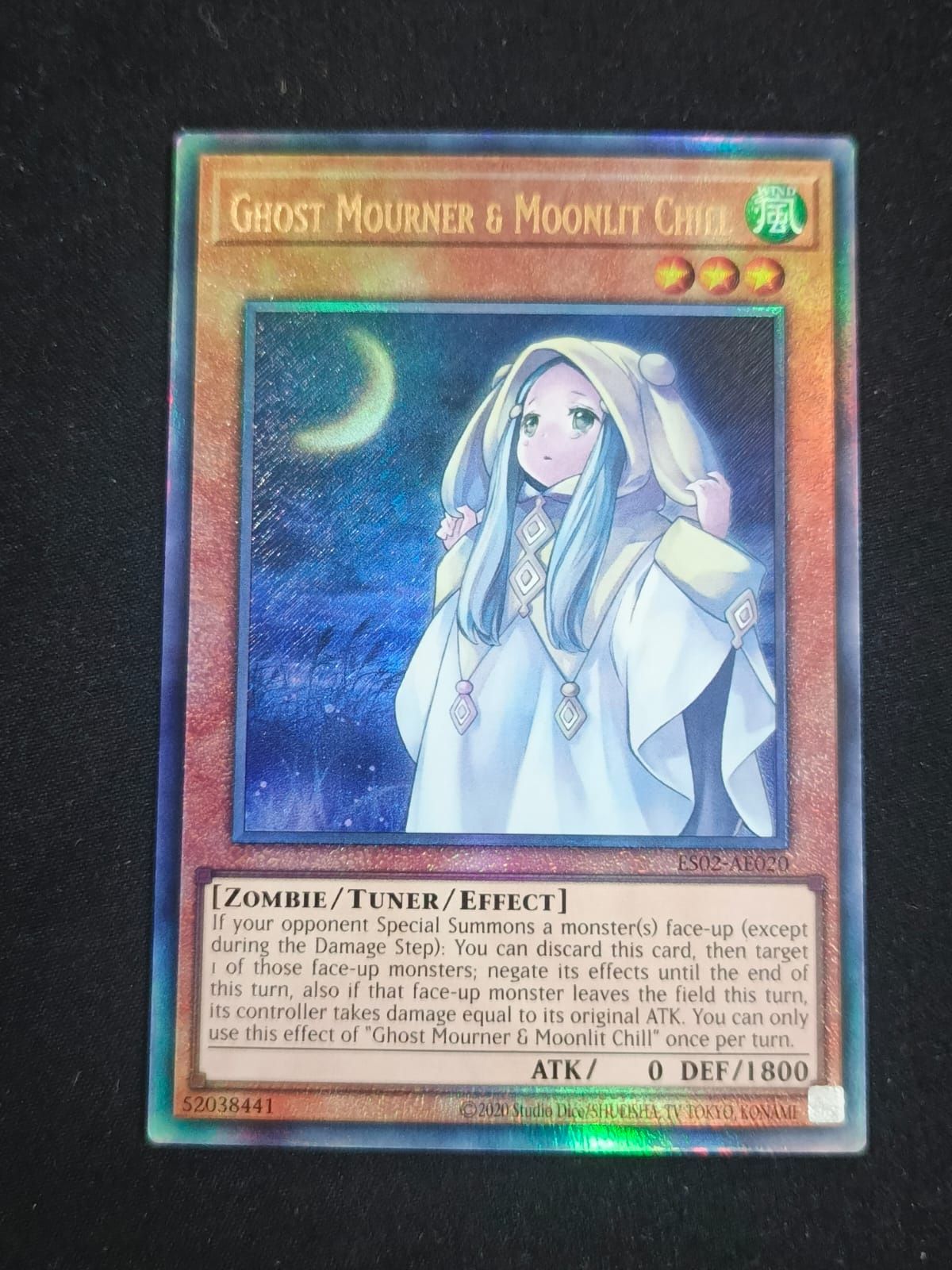 ES02-AE020 Ghost Mourner & Moonlit Chill Ultimate Rare