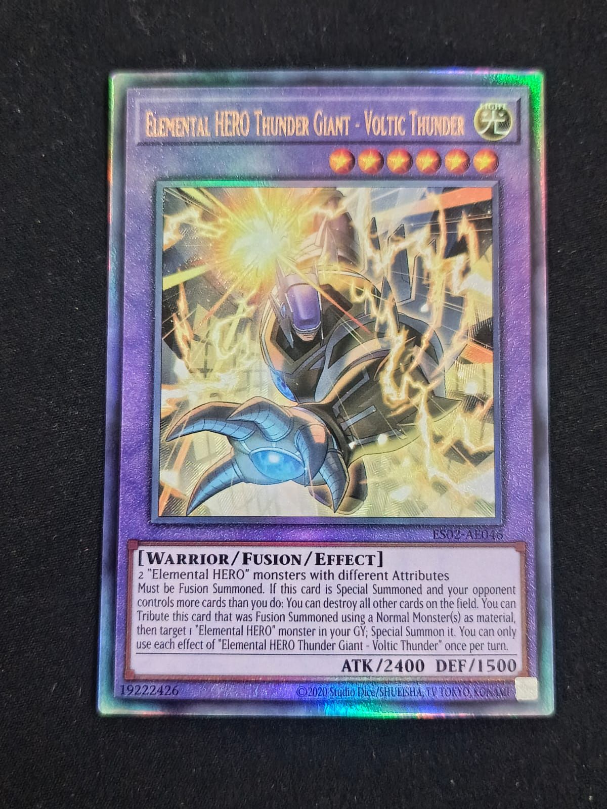 ES02-AE046 Elemental HERO Thunder Giant - Voltic Thunder Ultimate Rare