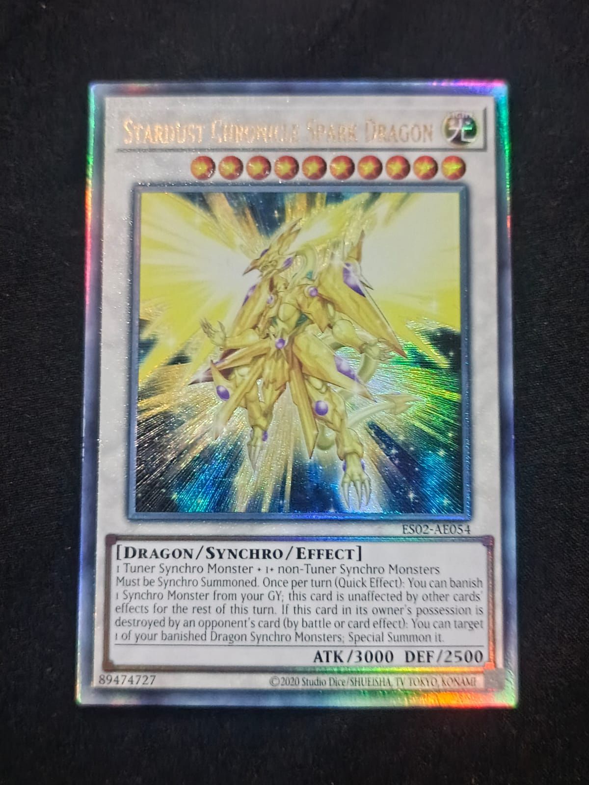 ES02-AE054 Stardust Chronicle Spark Dragon Ultimate Rare