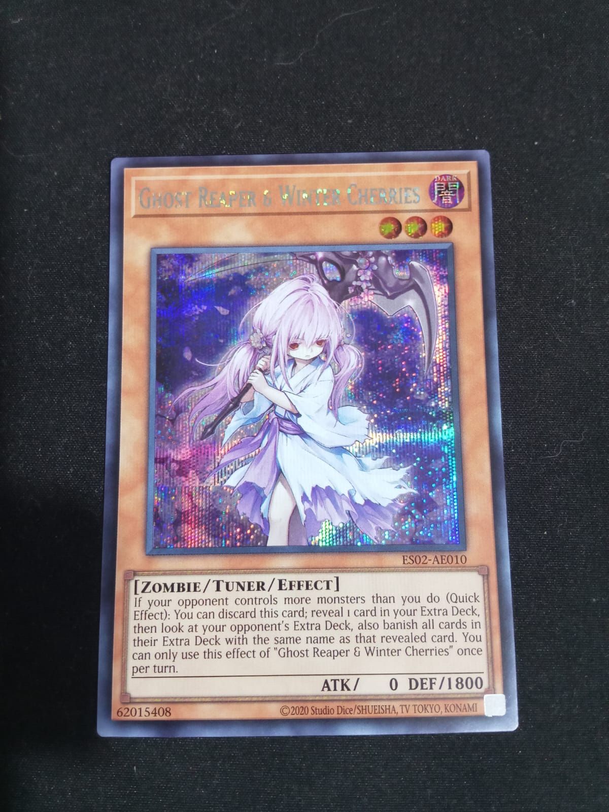 ES02-AE010 Ghost Reaper & Winter Cherries Secret Rare