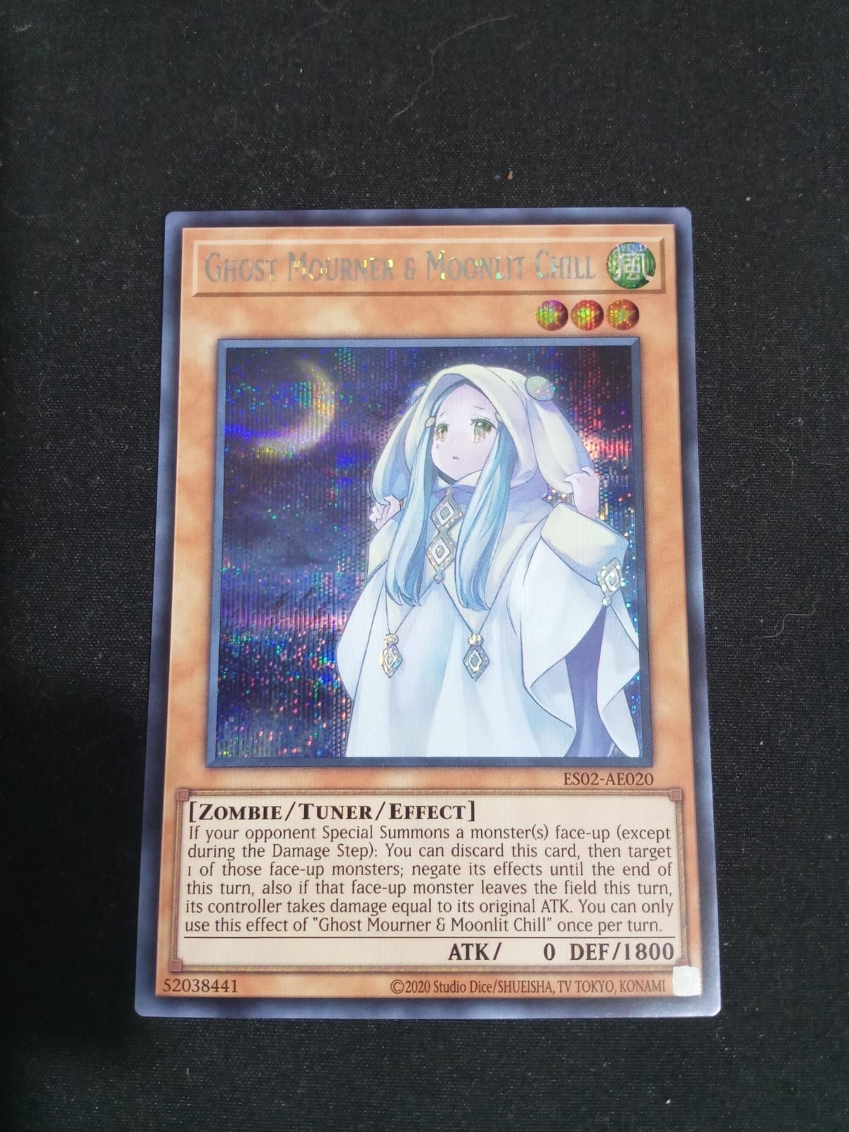 ES02-AE020 Ghost Mourner & Moonlit Chill Secret Rare