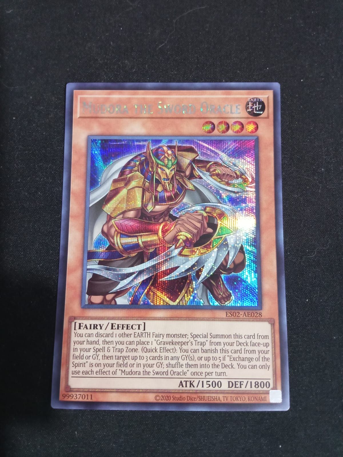 ES02-AE028 Mudora the Sword Oracle Secret Rare