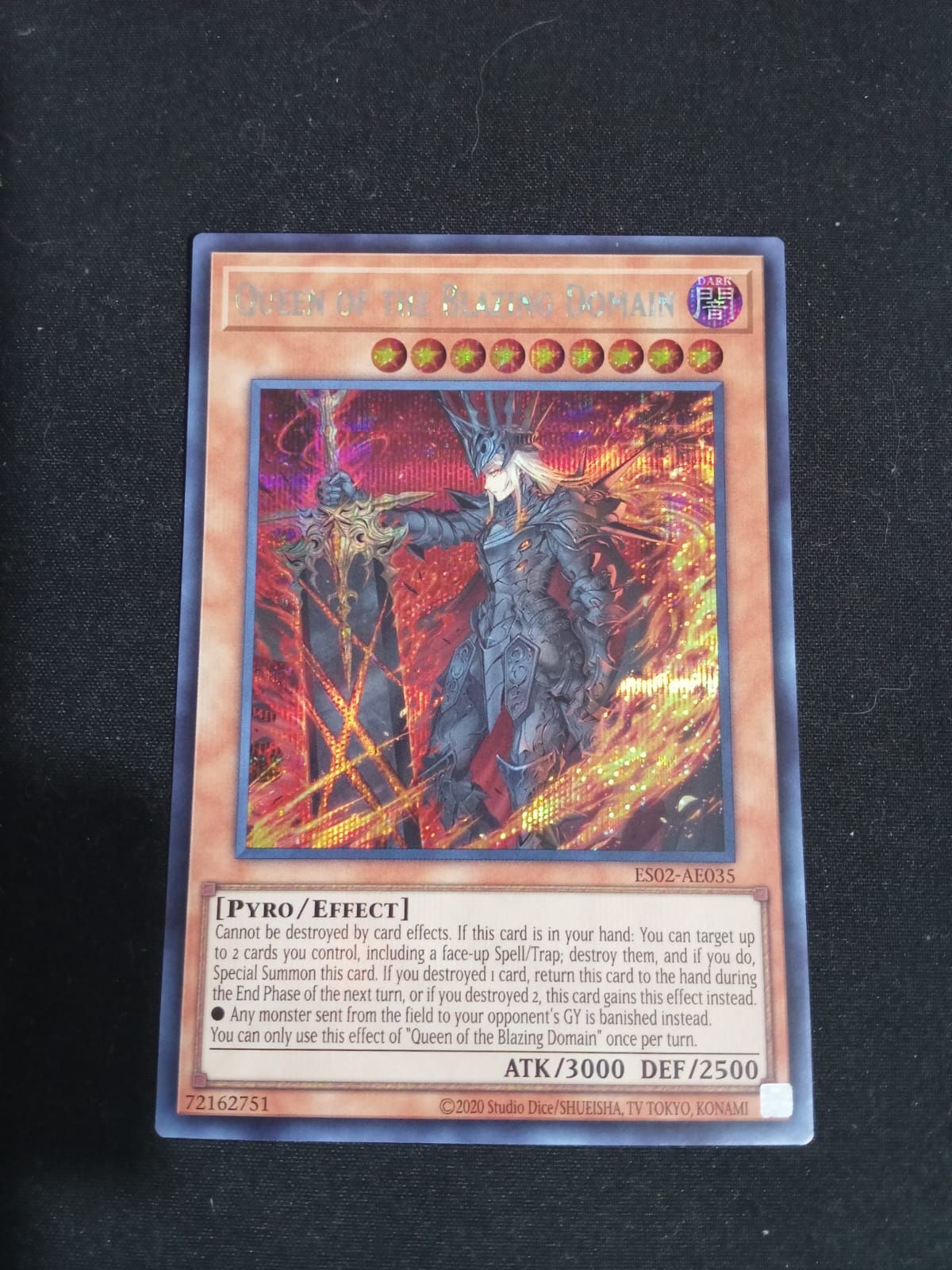 ES02-AE035 Queen of the Blazing Domain Secret Rare