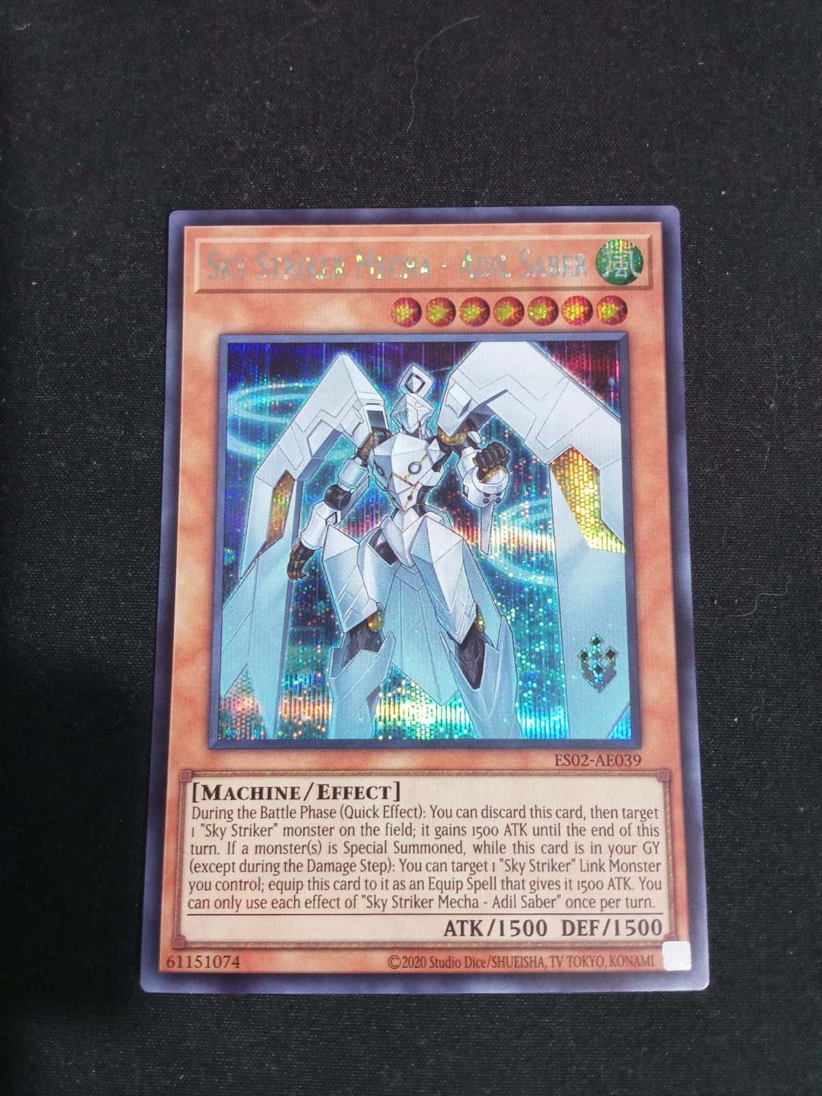 ES02-AE039 Sky Striker Mecha - Adil Saber Secret Rare