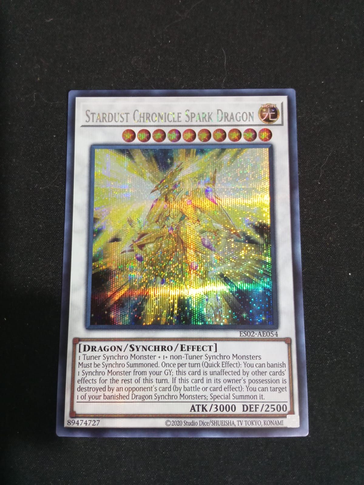ES02-AE054 Stardust Chronicle Spark Dragon Secret Rare