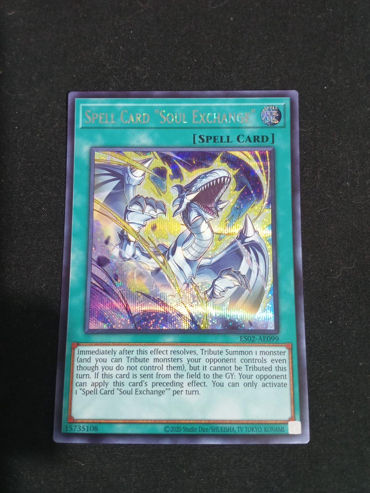 ES02-AE099 Spell Card Soul Exchange Secret Rare