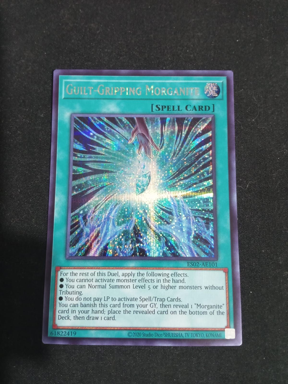 ES02-AE101 Guilt-Gripping Morganite Secret Rare
