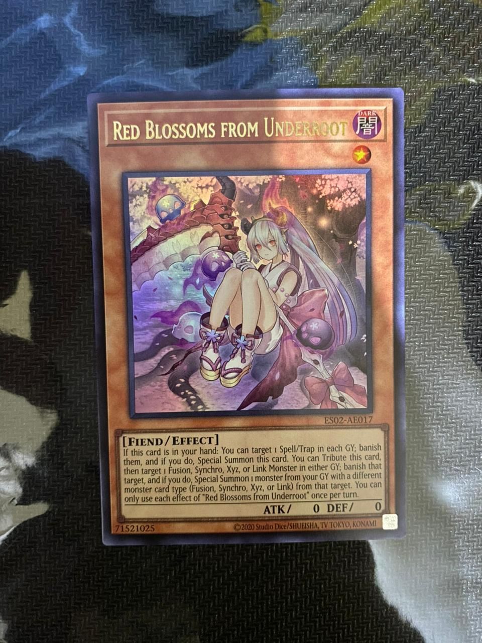 ES02-AE017 Red Blossoms from Underroot Ultra Rare