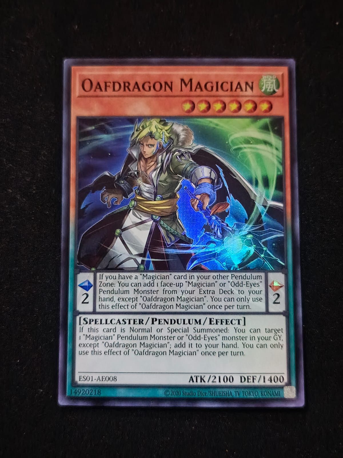 ES01-AE008 Oafdragon Magician Super Rare