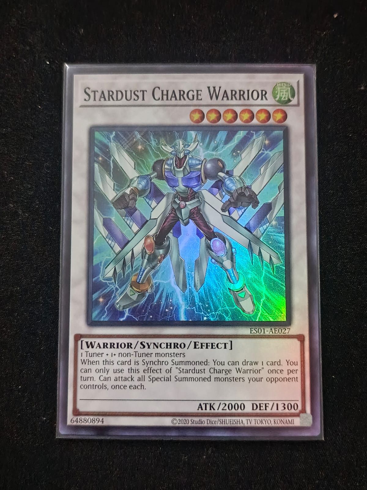 ES01-AE027 Stardust Charge Warrior Super Rare