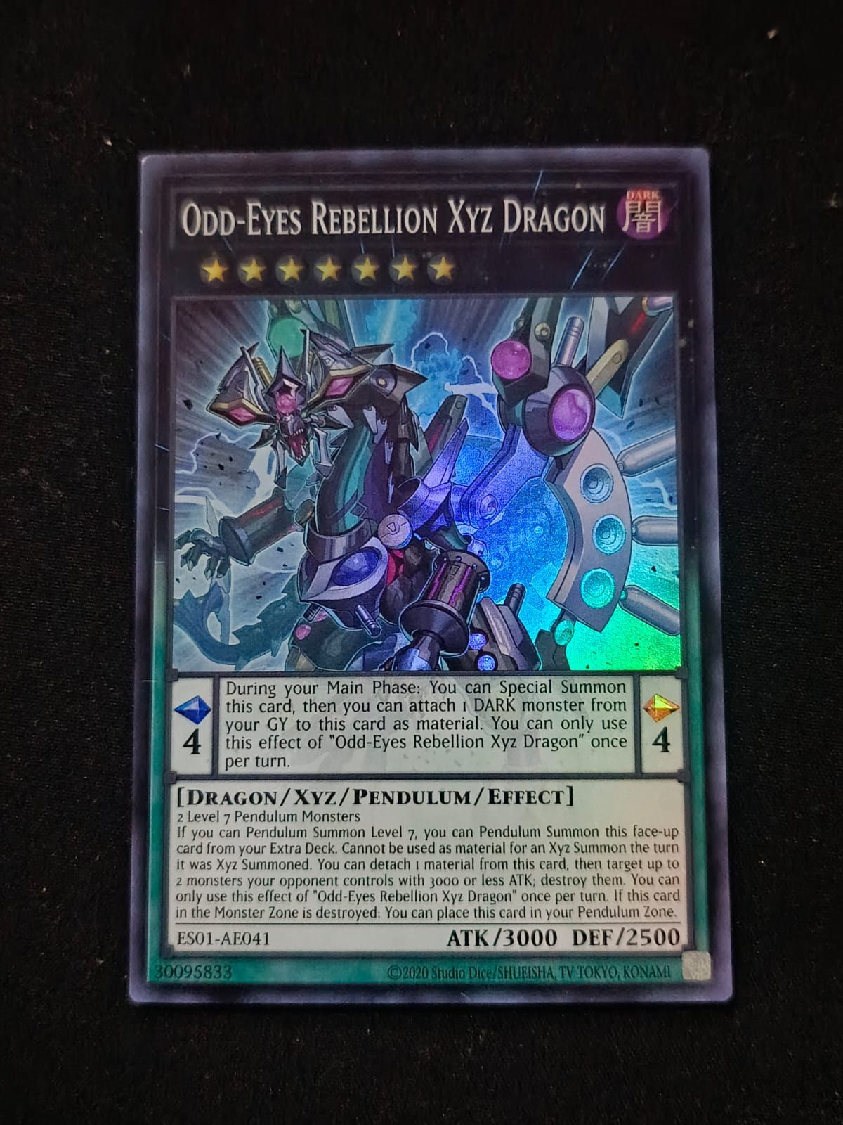 ES01-AE041 Odd-Eyes Rebellion Xyz Dragon Super Rare