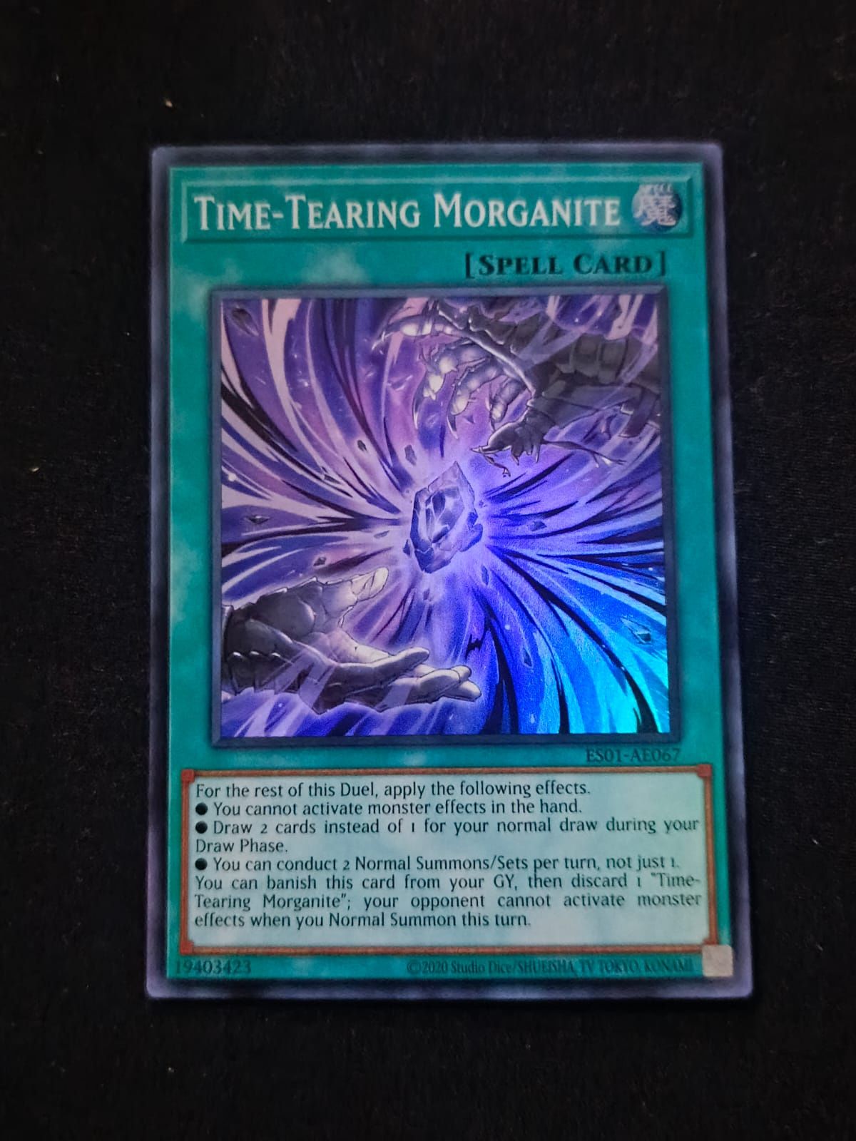 ES01-AE067 Time-Tearing Morganite Super Rare