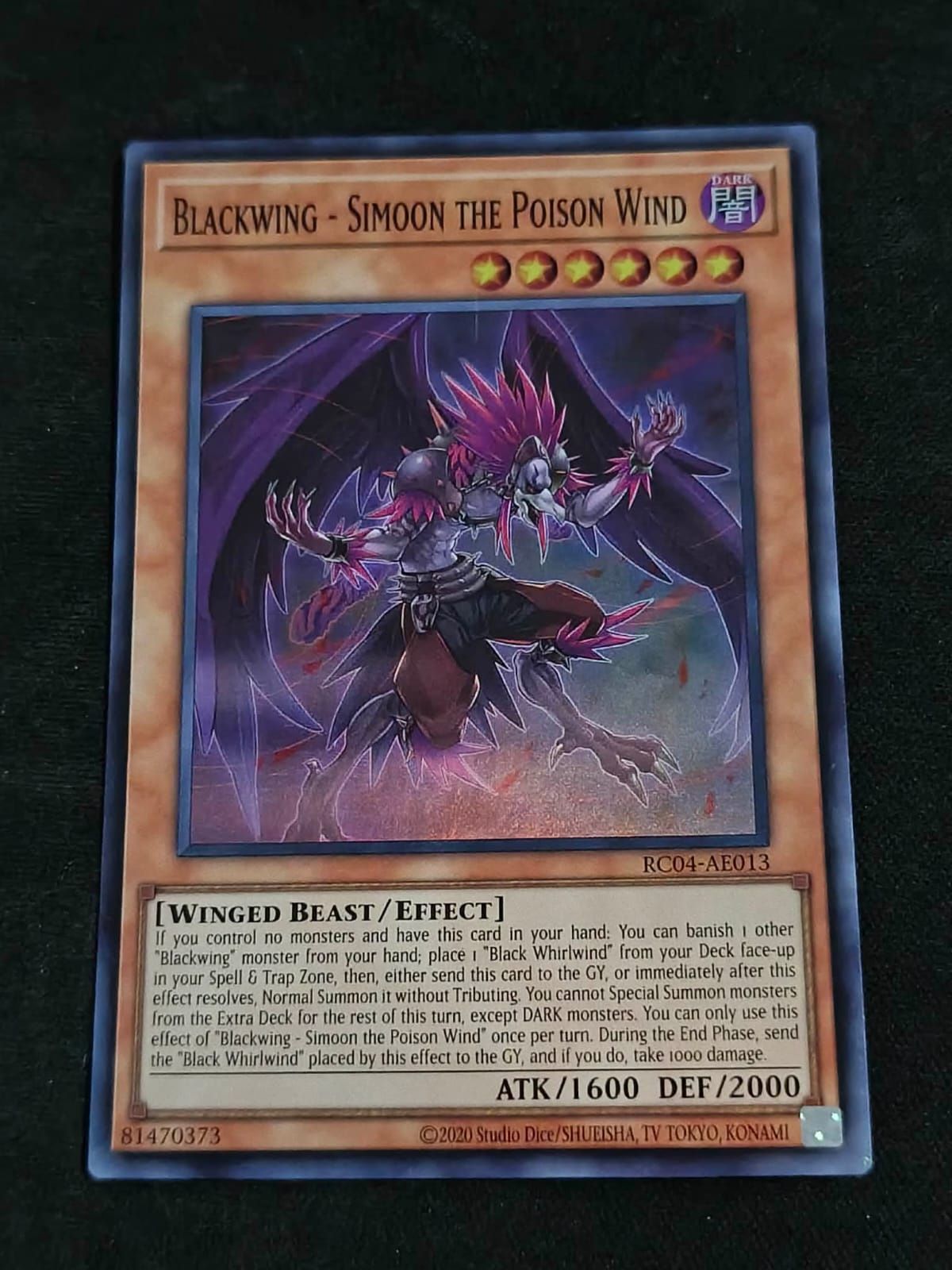 RC04-AE013 Blackwing - Simoon the Poison Wind Super Rare