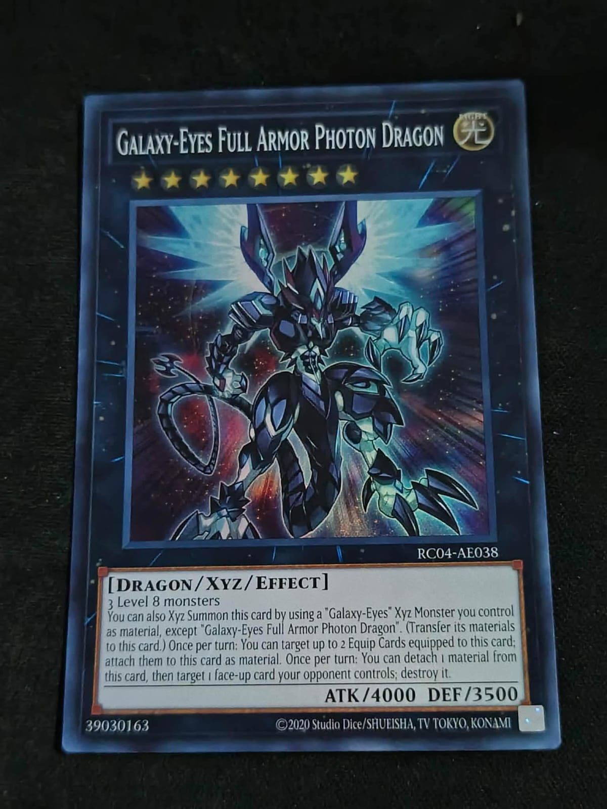 RC04-AE038 Galaxy-Eyes Full Armor Photon Dragon Super Rare