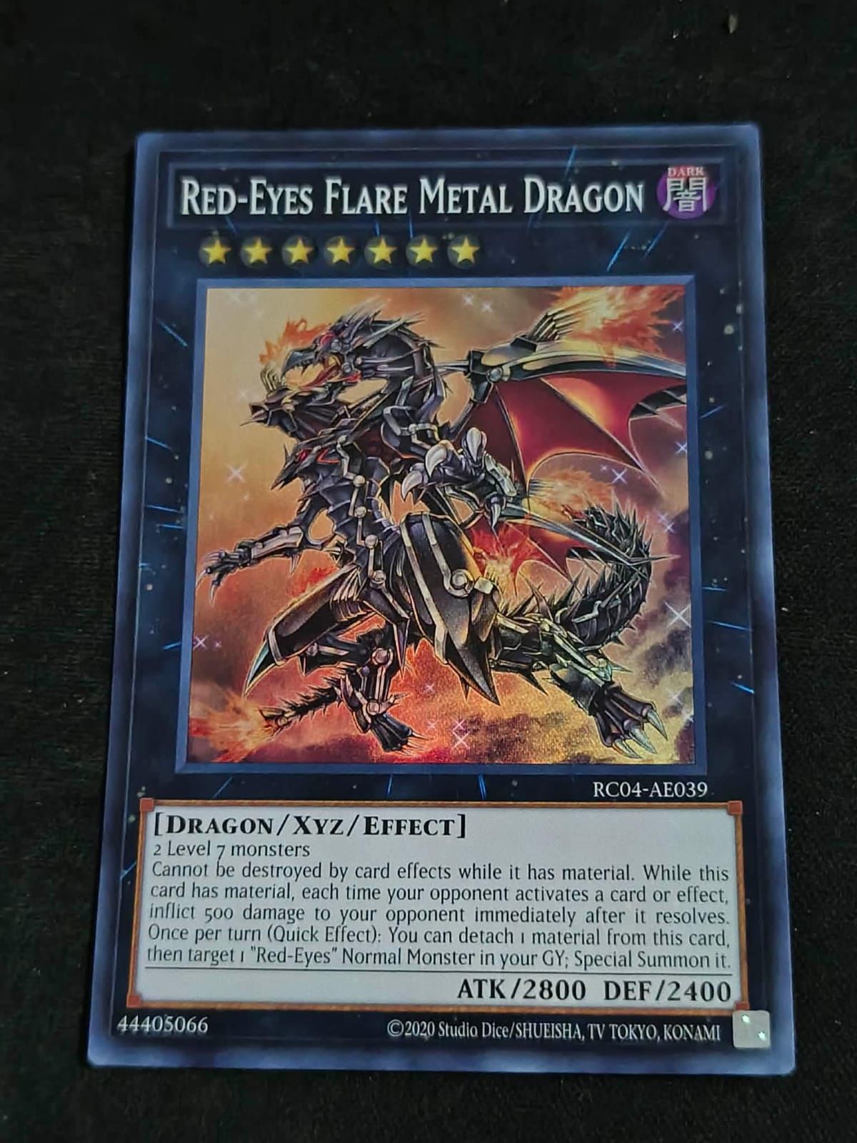 RC04-AE039 Red-Eyes Flare Metal Dragon Super Rare