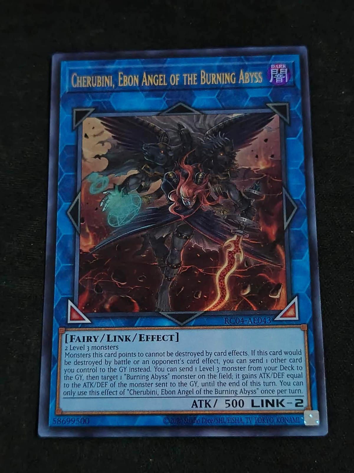 RC04-AE043 Cherubini, Ebon Angel of the Burning Abyss Ultra Rare
