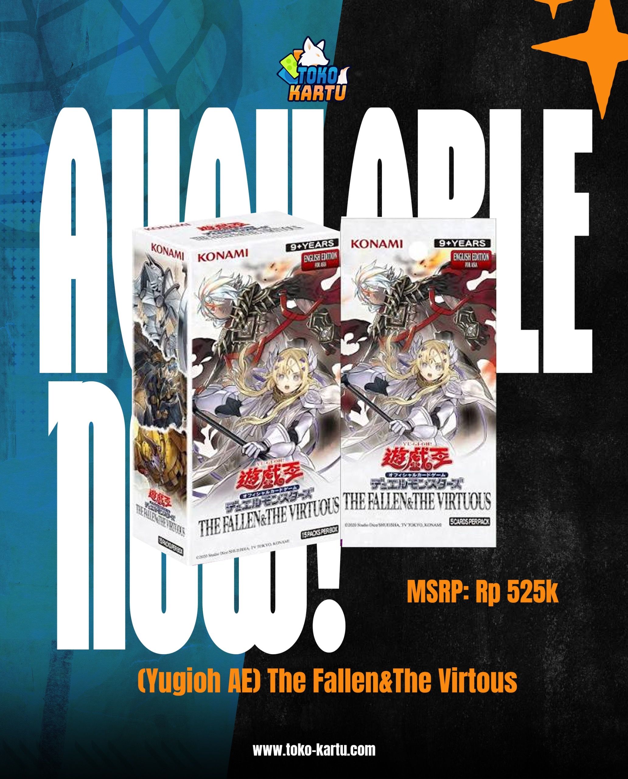 Yu-Gi-OH! Booster Box The Fallen & The Virtuous Asian English