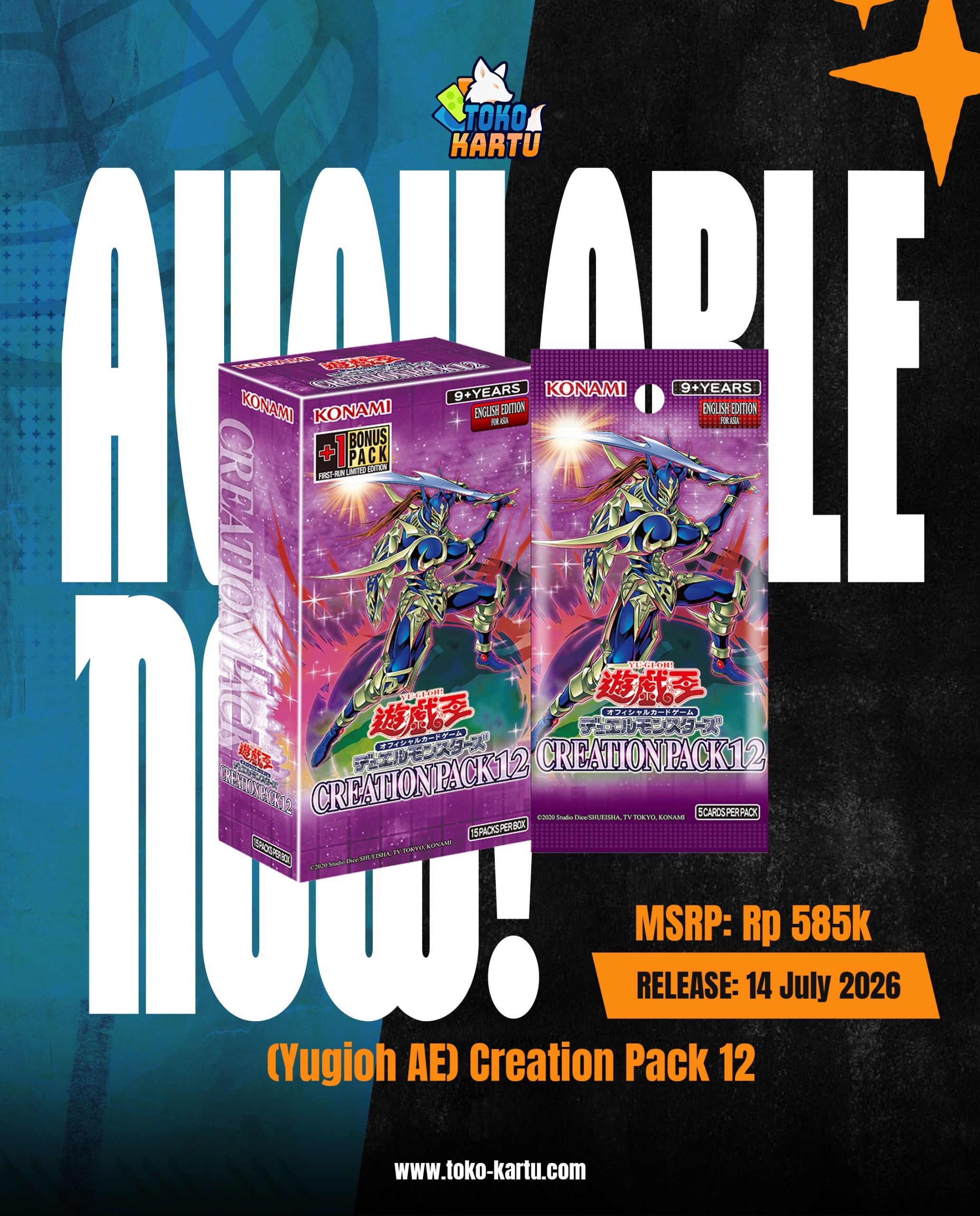 Yu-Gi-OH! Booster Box Creation Pack 12 Asian English