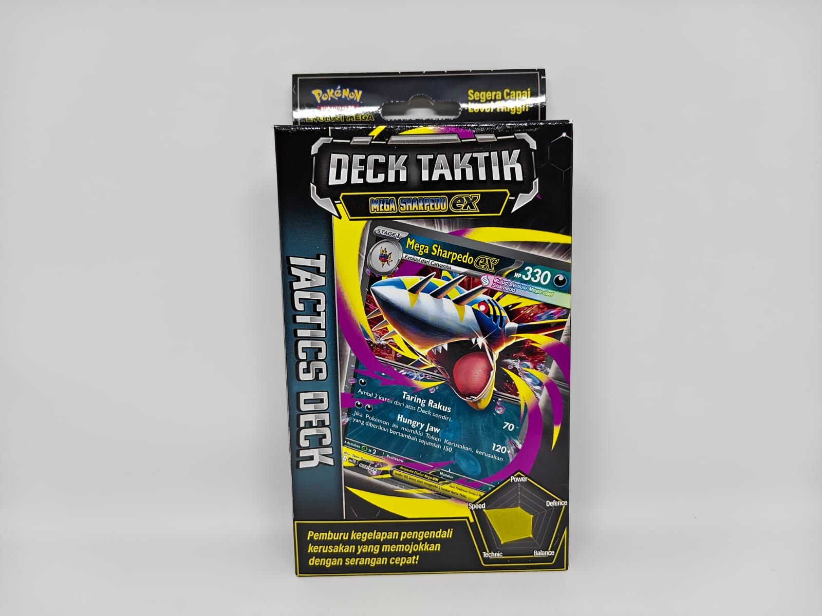 Pokemon Deck Taktik Mega Sharpedo EX Edisi Bahasa Indonesia