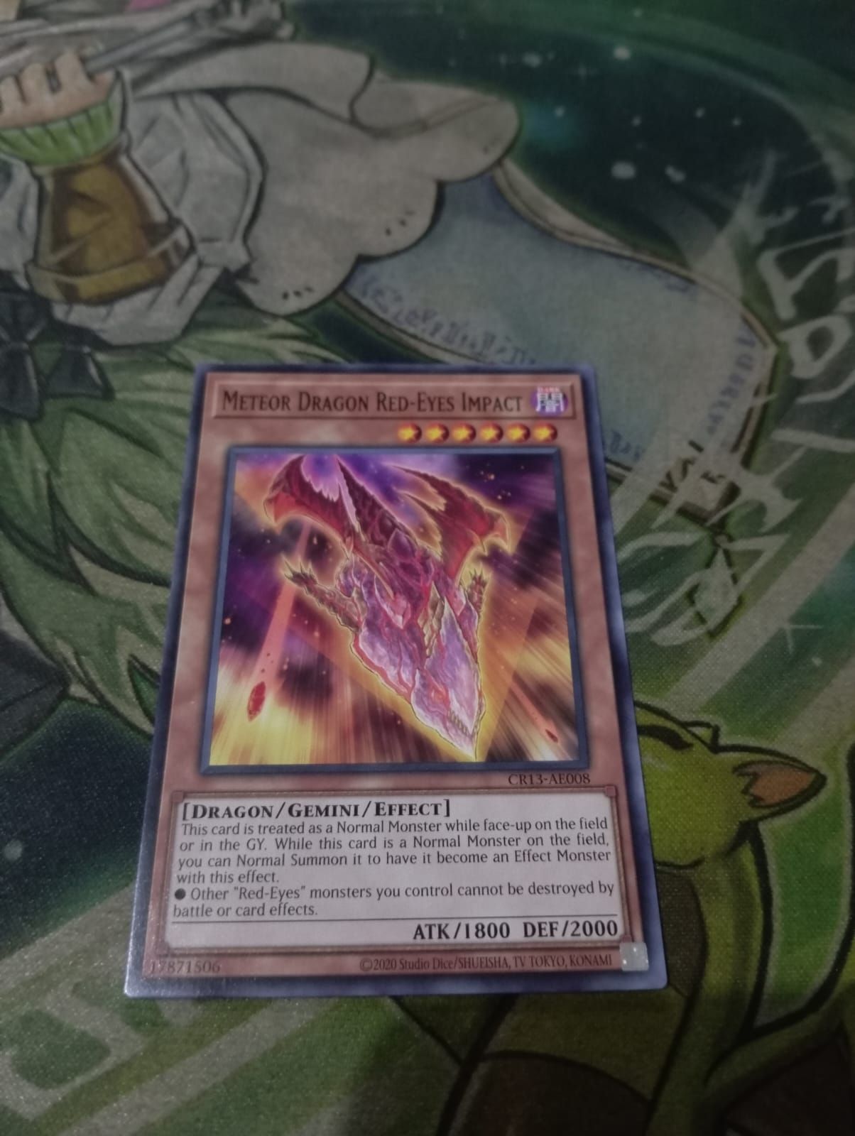 CR13-AE008 Meteor Dragon Red-Eyes Impact Common