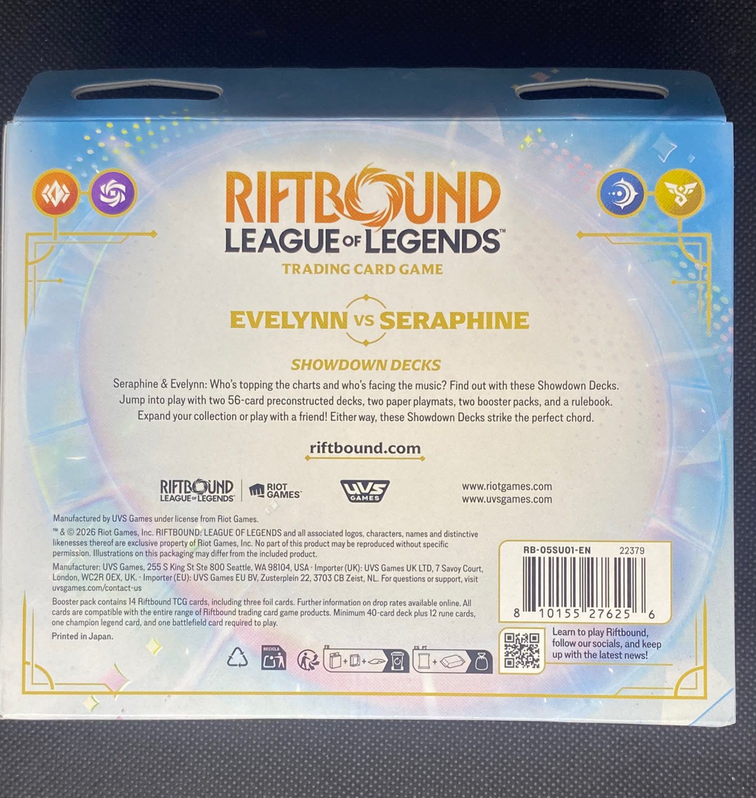 Riftbound Radiance Showdown Decks Evelynn VS Seraphine - English Edition - 2