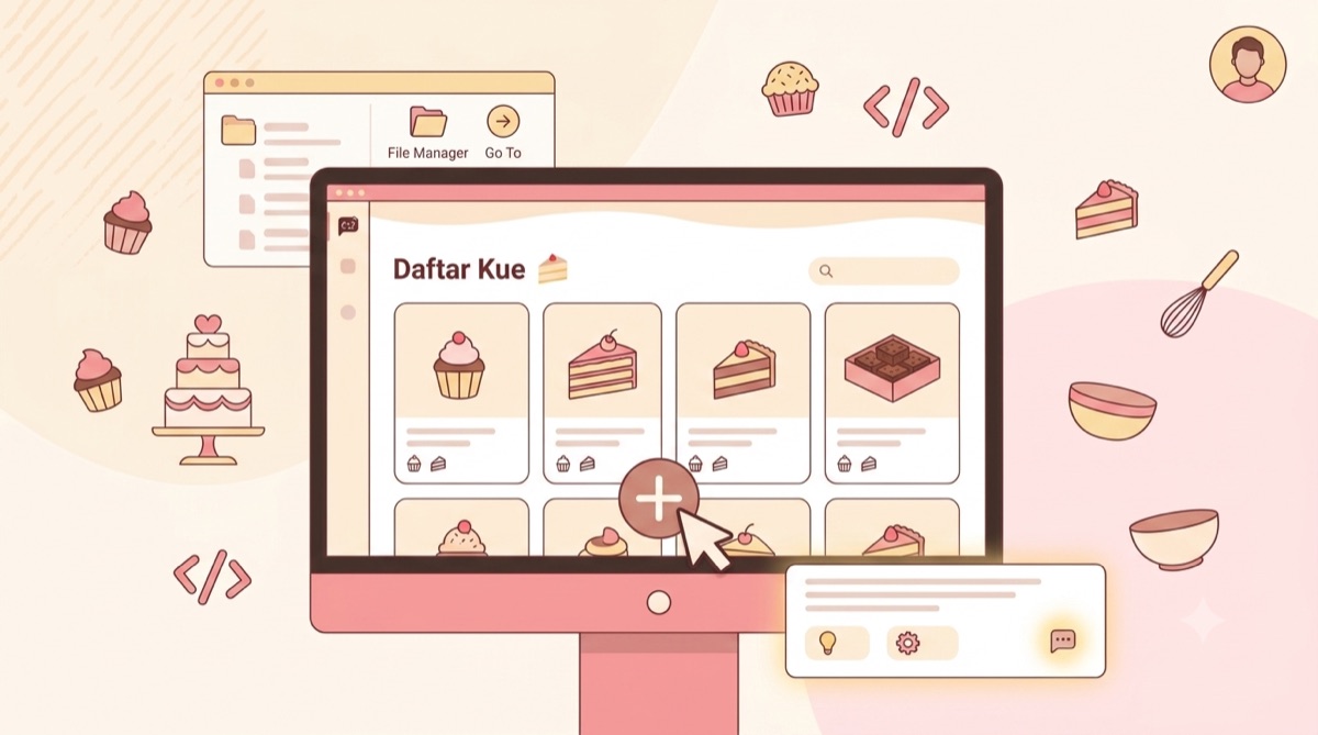 Tutorial: Bikin Aplikasi Toko Kue Online dari Nol Pakai TanpaNgoding AI