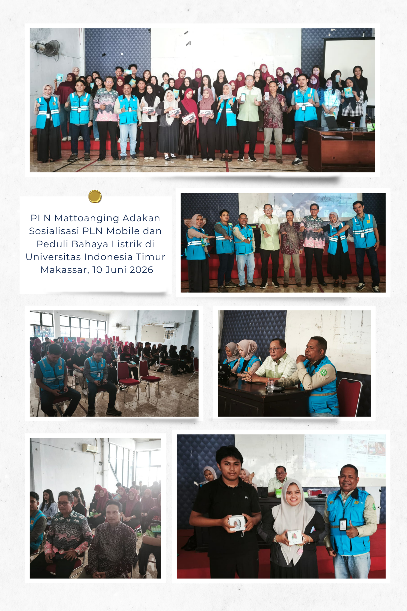 UIT : Sosialisasi PLN Mobile dan Peduli Bahaya Listrik