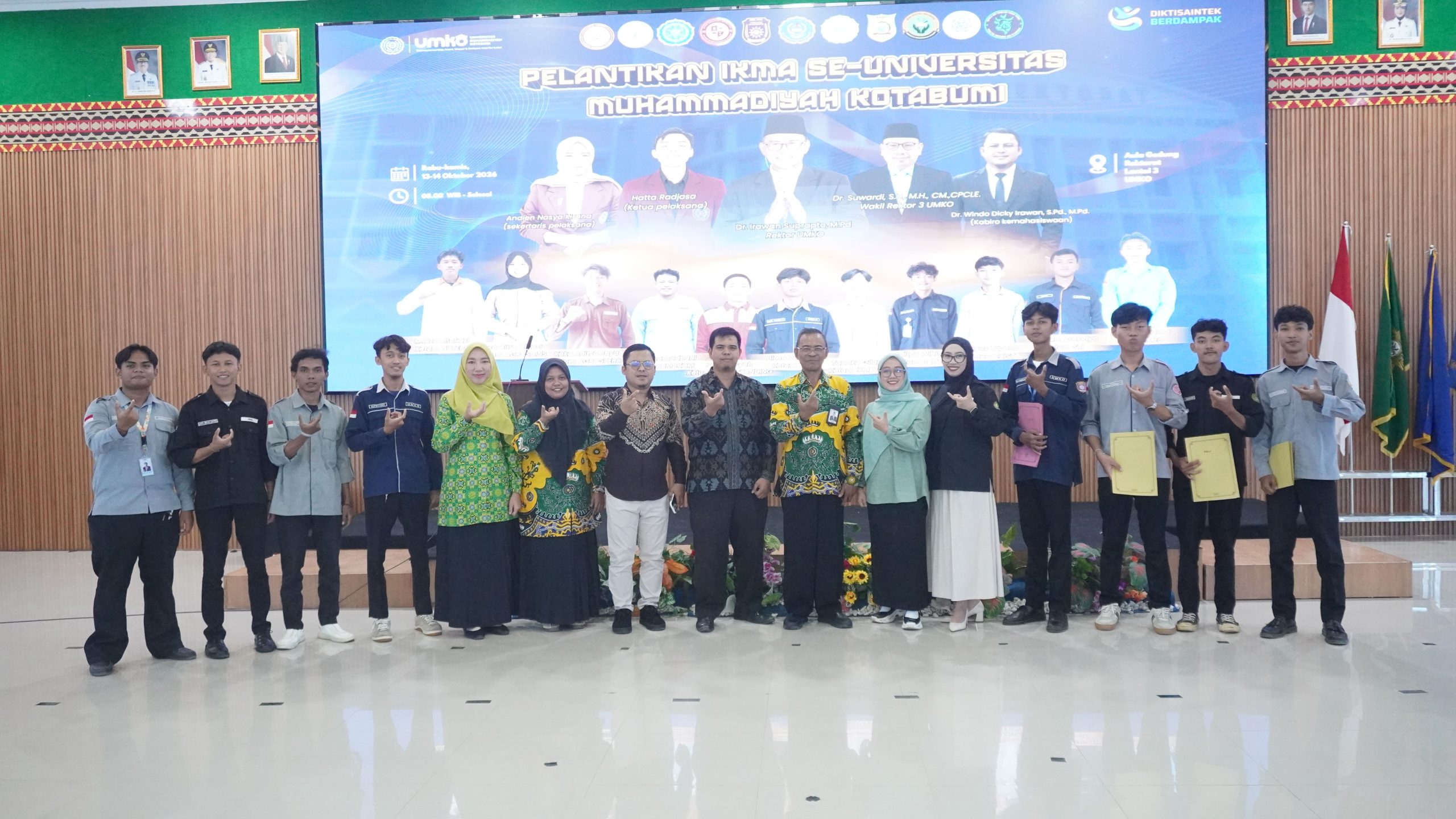 Rektor Lantik Pengurus Ikatan Mahasiswa se-FKIP, Perkuat Kepemimpinan dan Organisasi Mahasiswa
