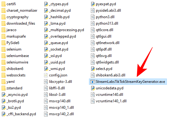 jalankan aplikasi StreamLabsTikTokStreamKeyGenerator windows